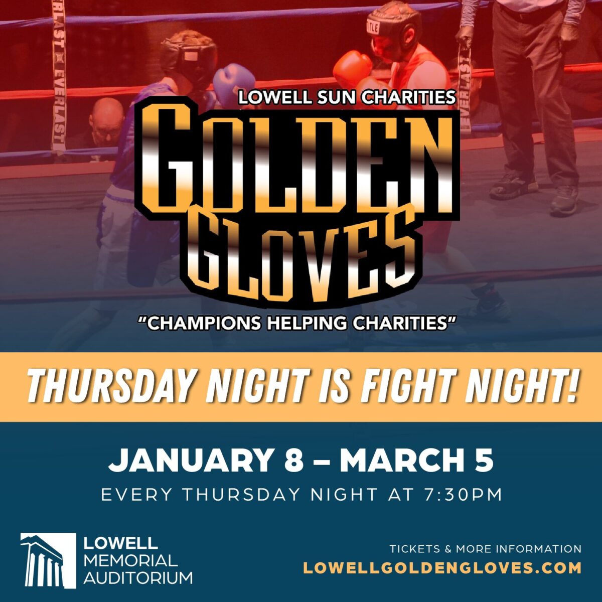 An image representing The Golden Gloves: All New England Open and Novice Quarter Finals