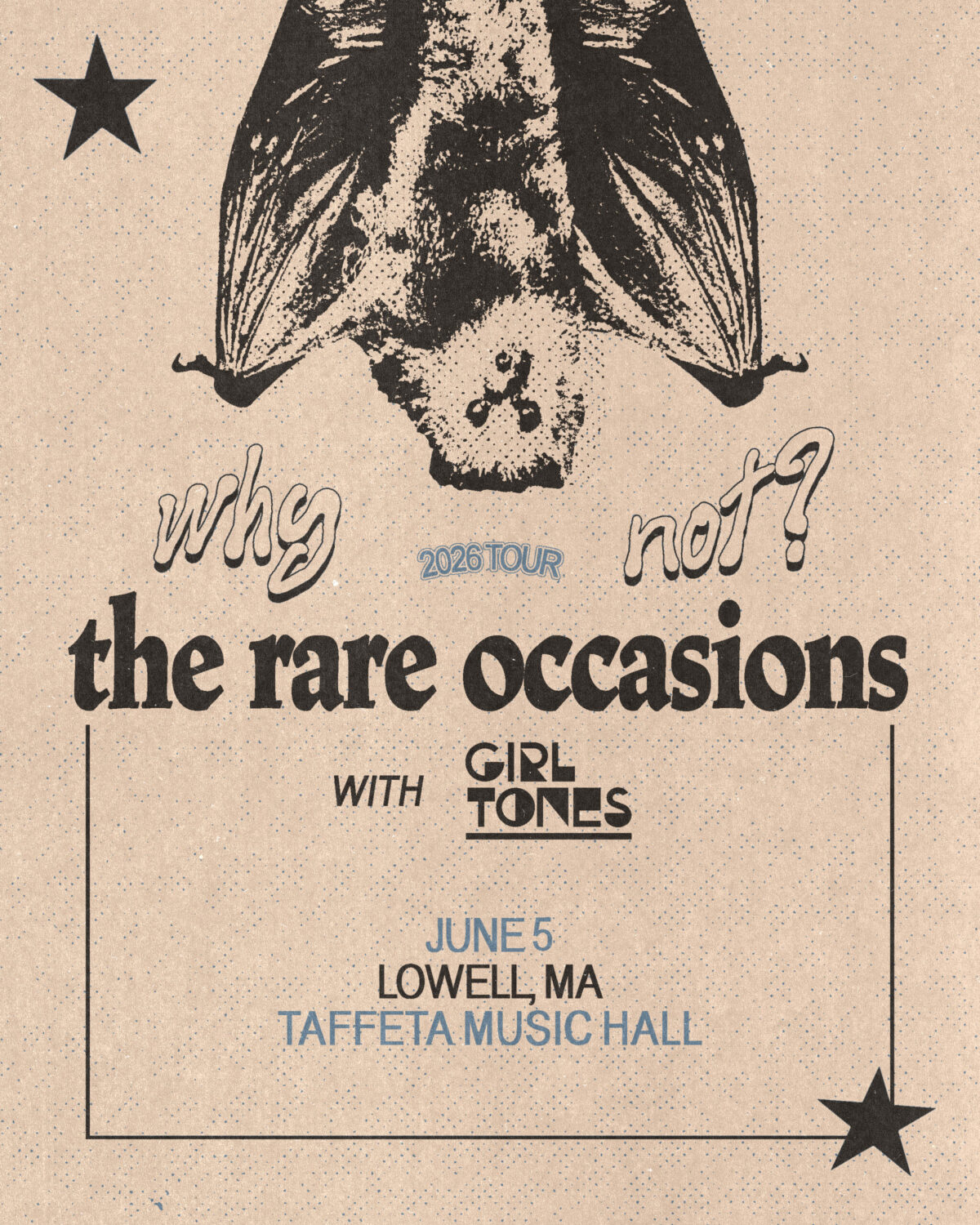 An image representing The Rare Occasions @ Taffeta Music Hall
