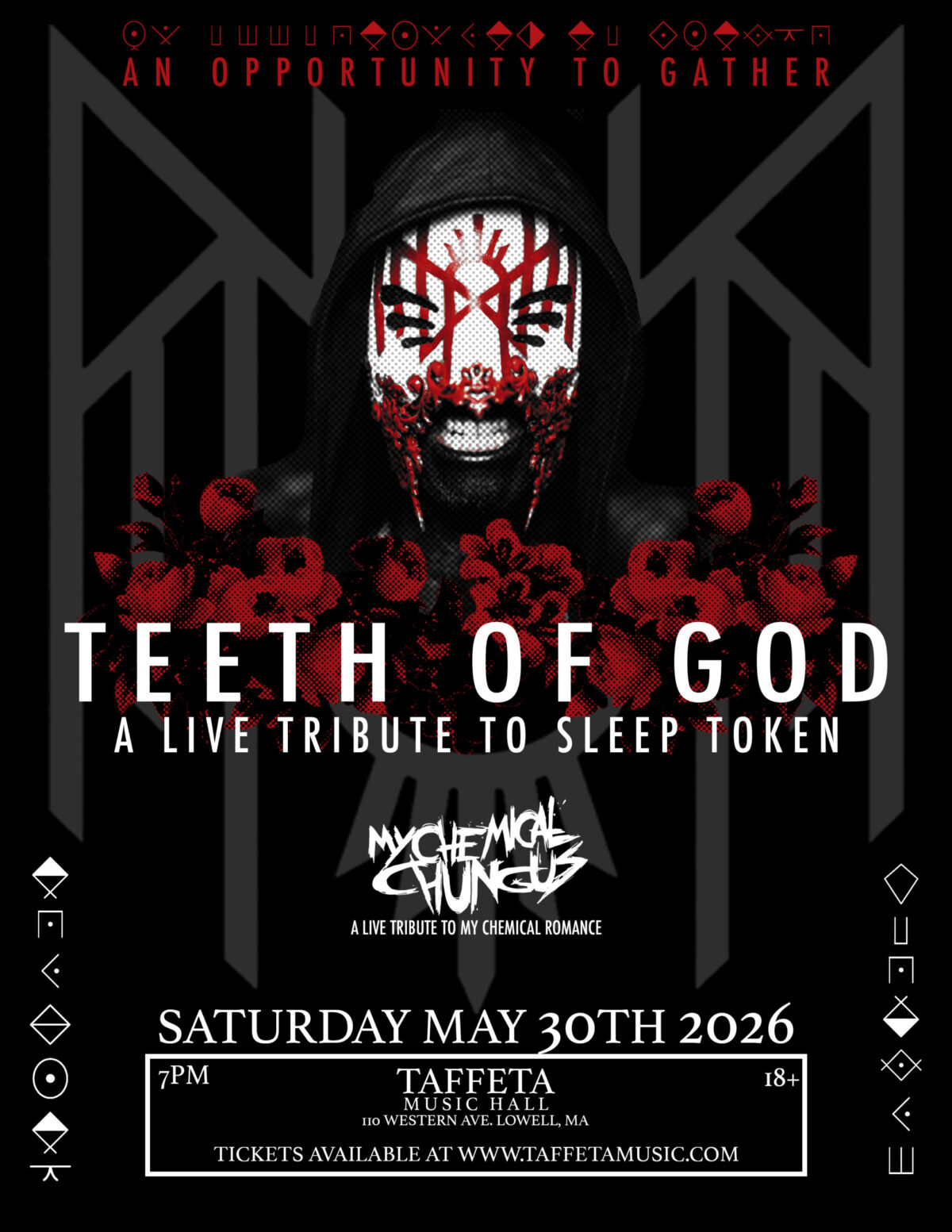 An image representing Teeth Of God - Sleep Token Tribute @ Taffeta Music Hall