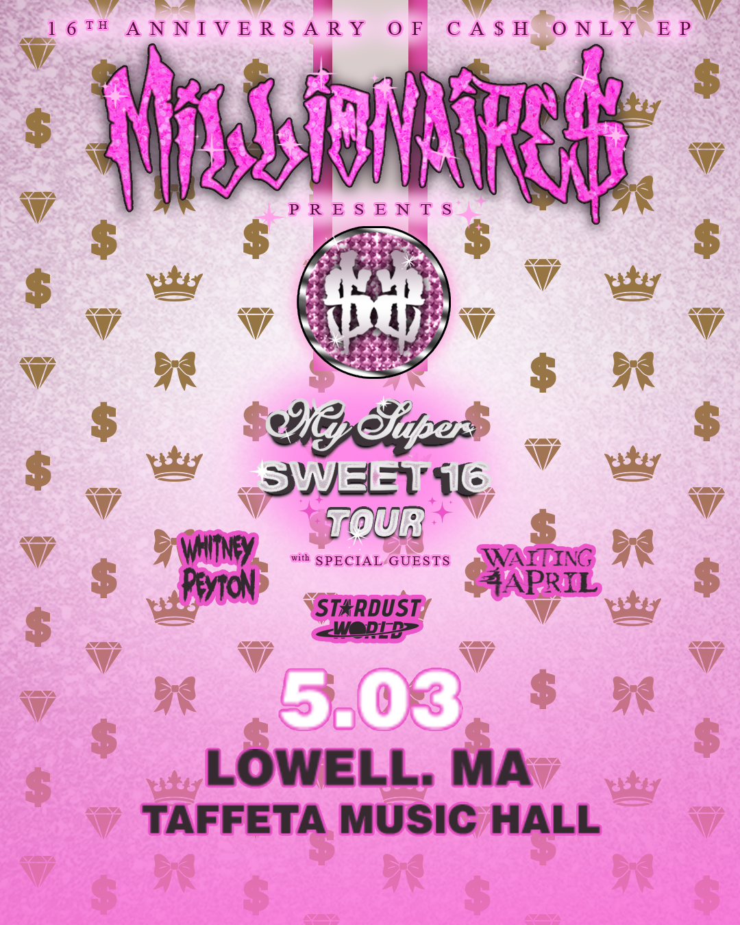 An image representing Millionaires @ Taffeta Music Hall