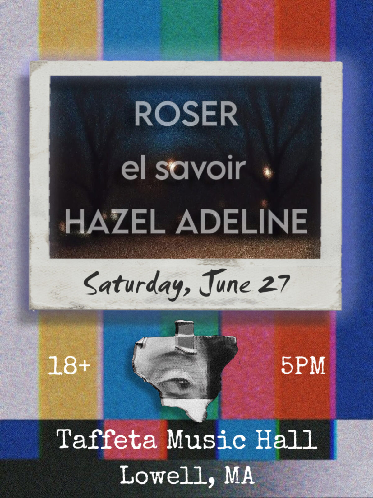 An image representing Roser, el savoir, Hazel Adeline @ Taffeta Music Hall