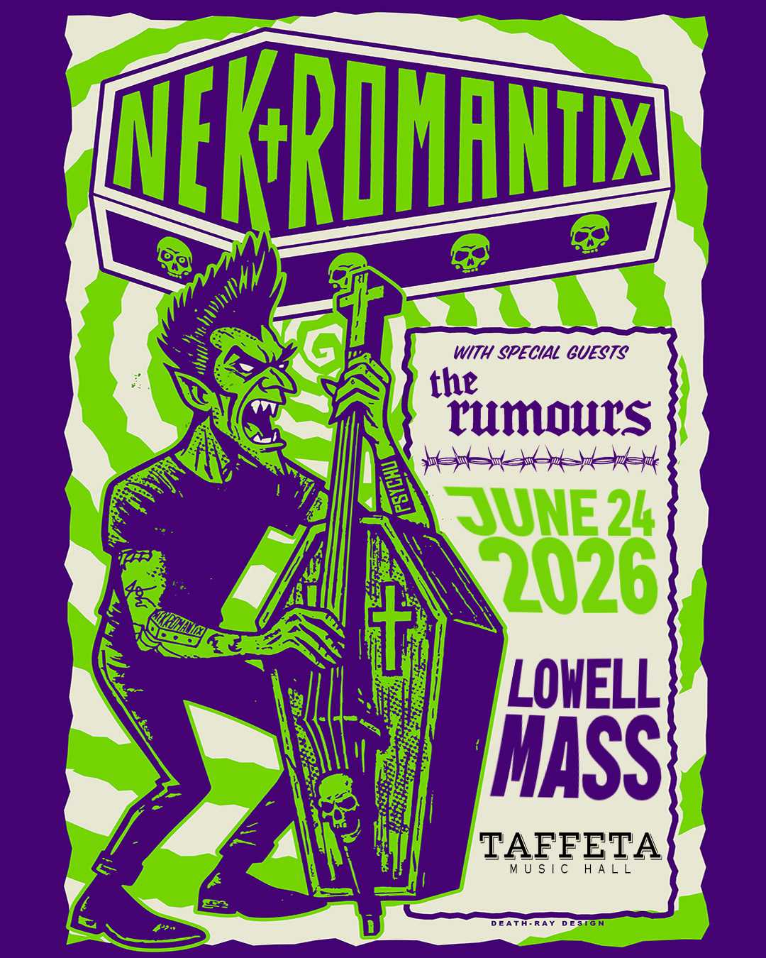 An image representing Nekromantix & The Rumours @ Taffeta Music Hall