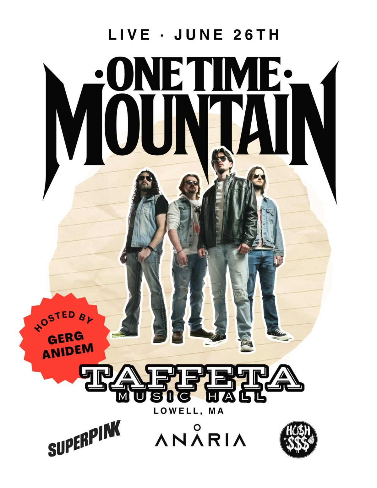 An image representing One Time Mountain @ Taffeta Music Hall