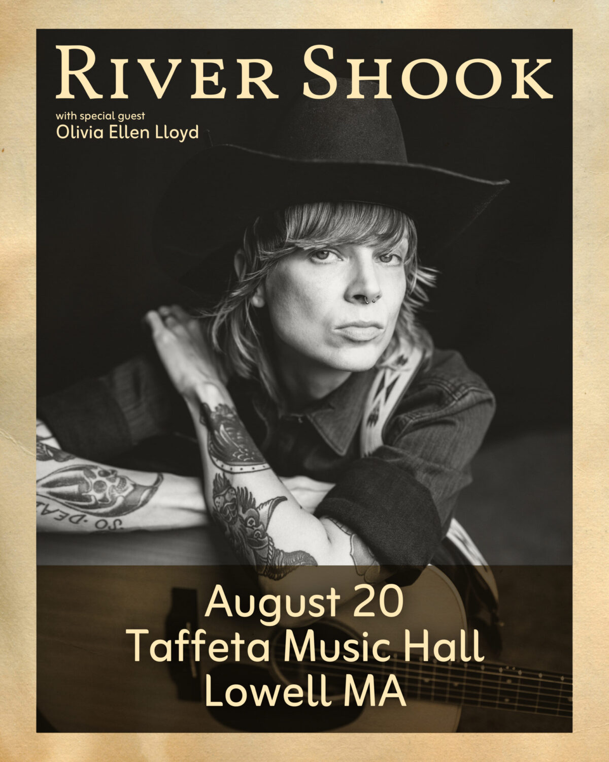 An image representing River Shook @ Taffeta Music Hall