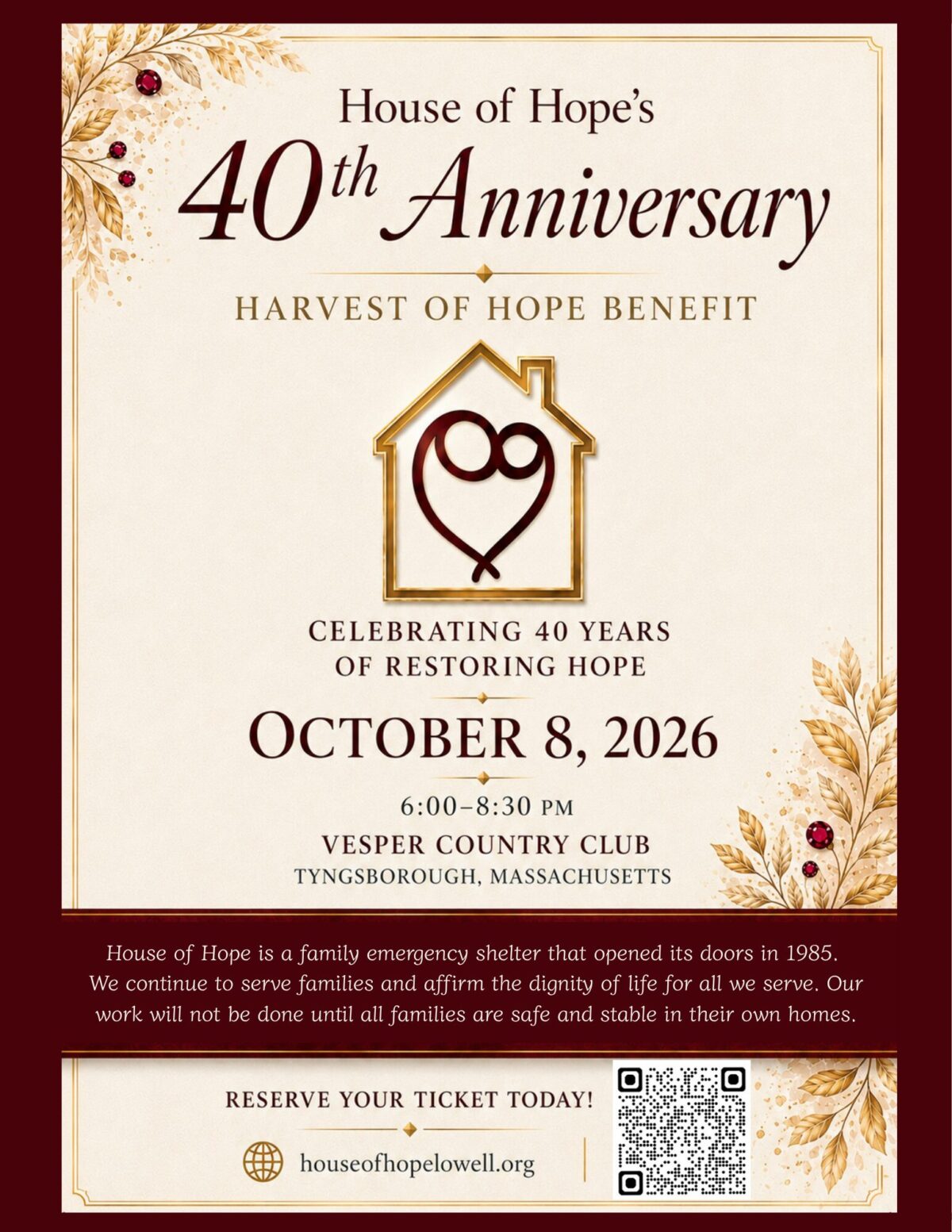 An image representing House of Hope Harvest of Hope Benefit